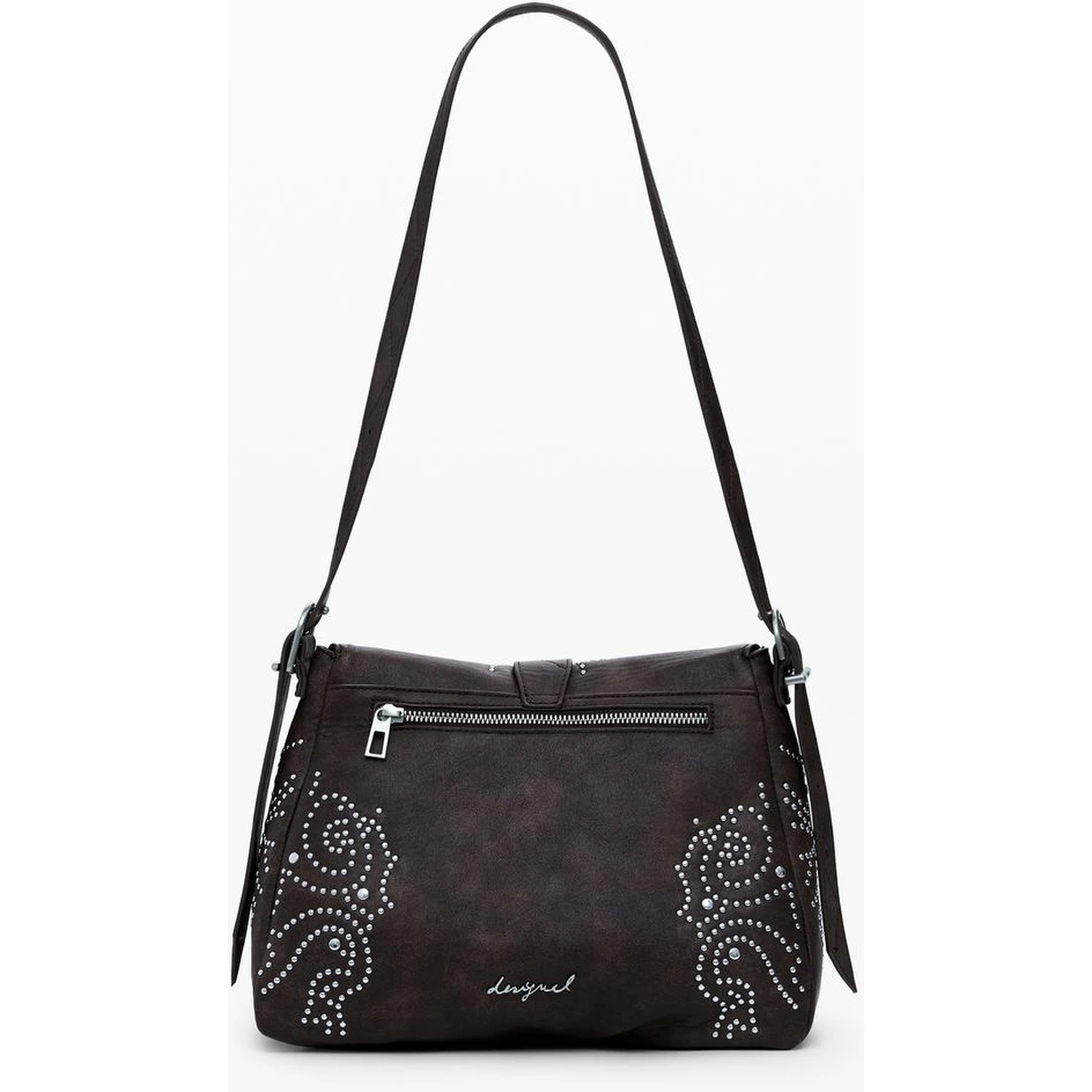 Brown Polyethylene Women Handbag