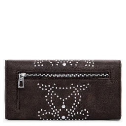Brown Polyethylene Women Wallet