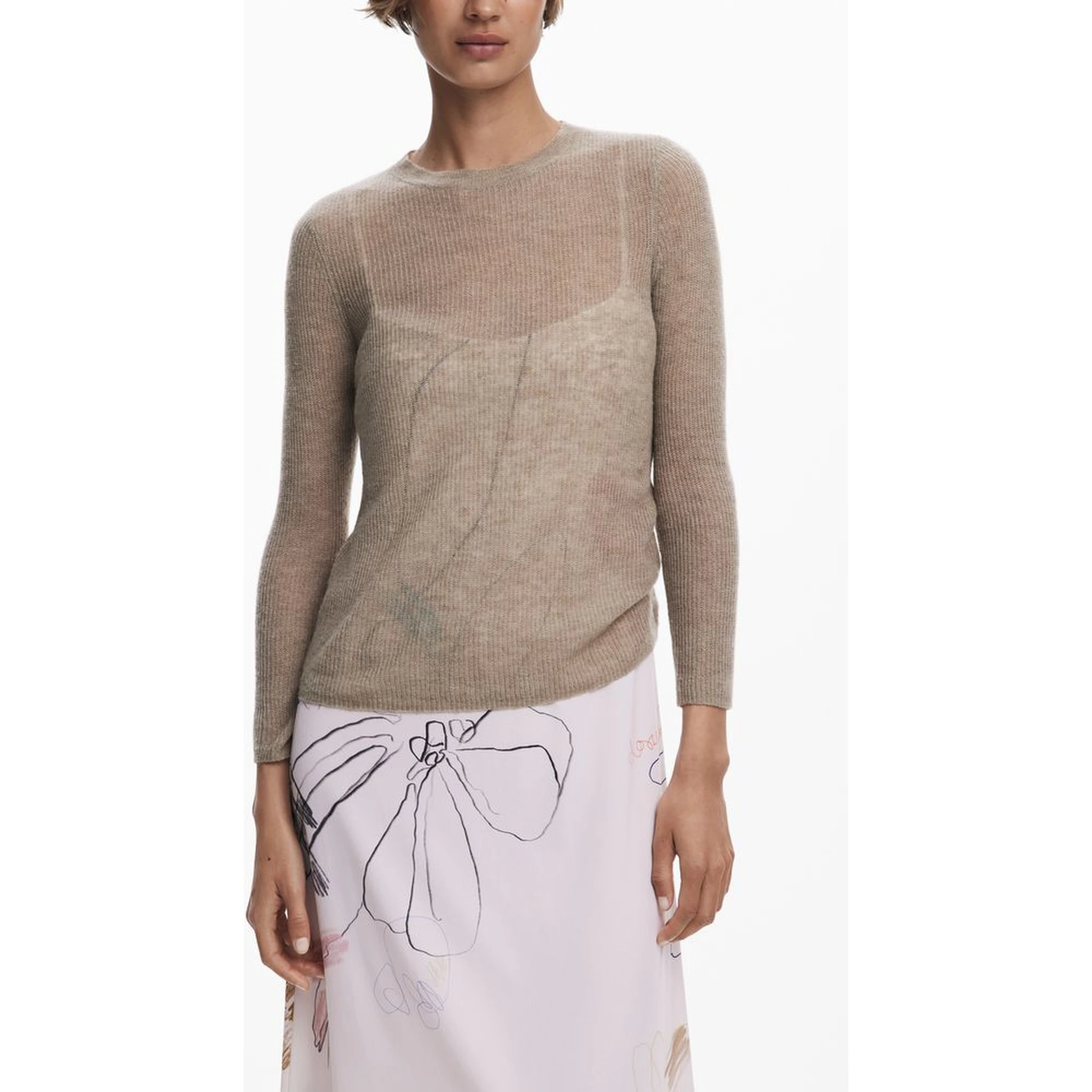 White Polyester Women Dress