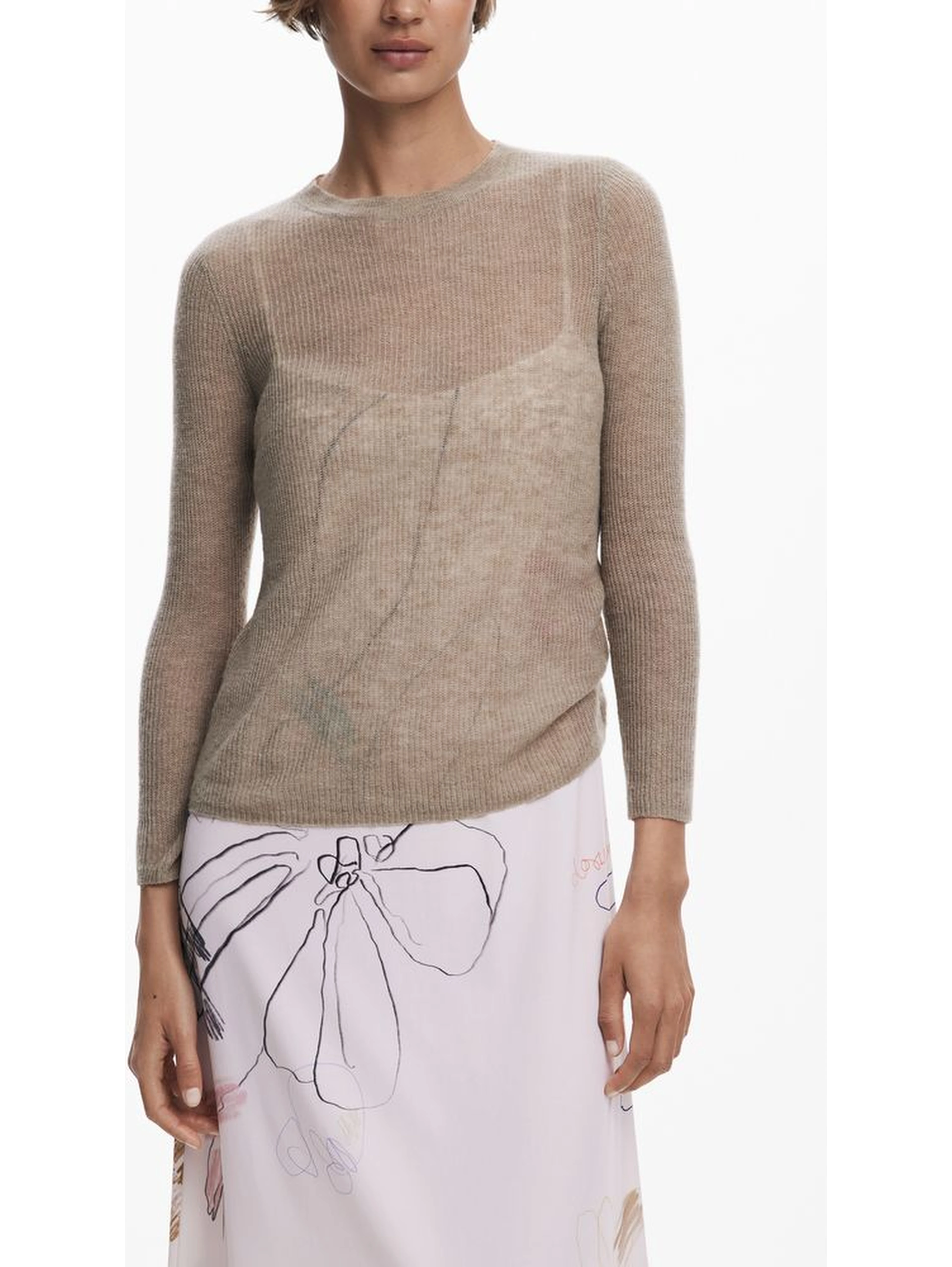 White Polyester Women Dress