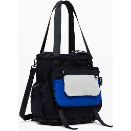 Black Polyester Women Handbag