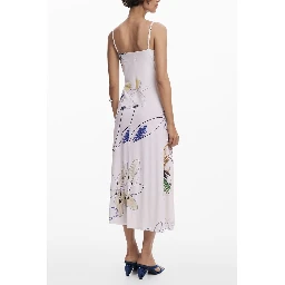 White Polyester Women Dress