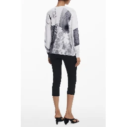 White Viscose Women Sweater
