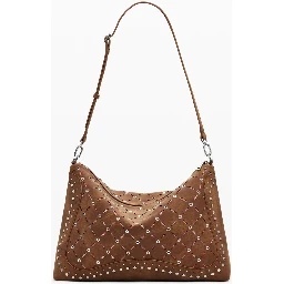 Brown Polyethylene Women Handbag