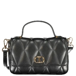 Black Polyethylene Women Handbag