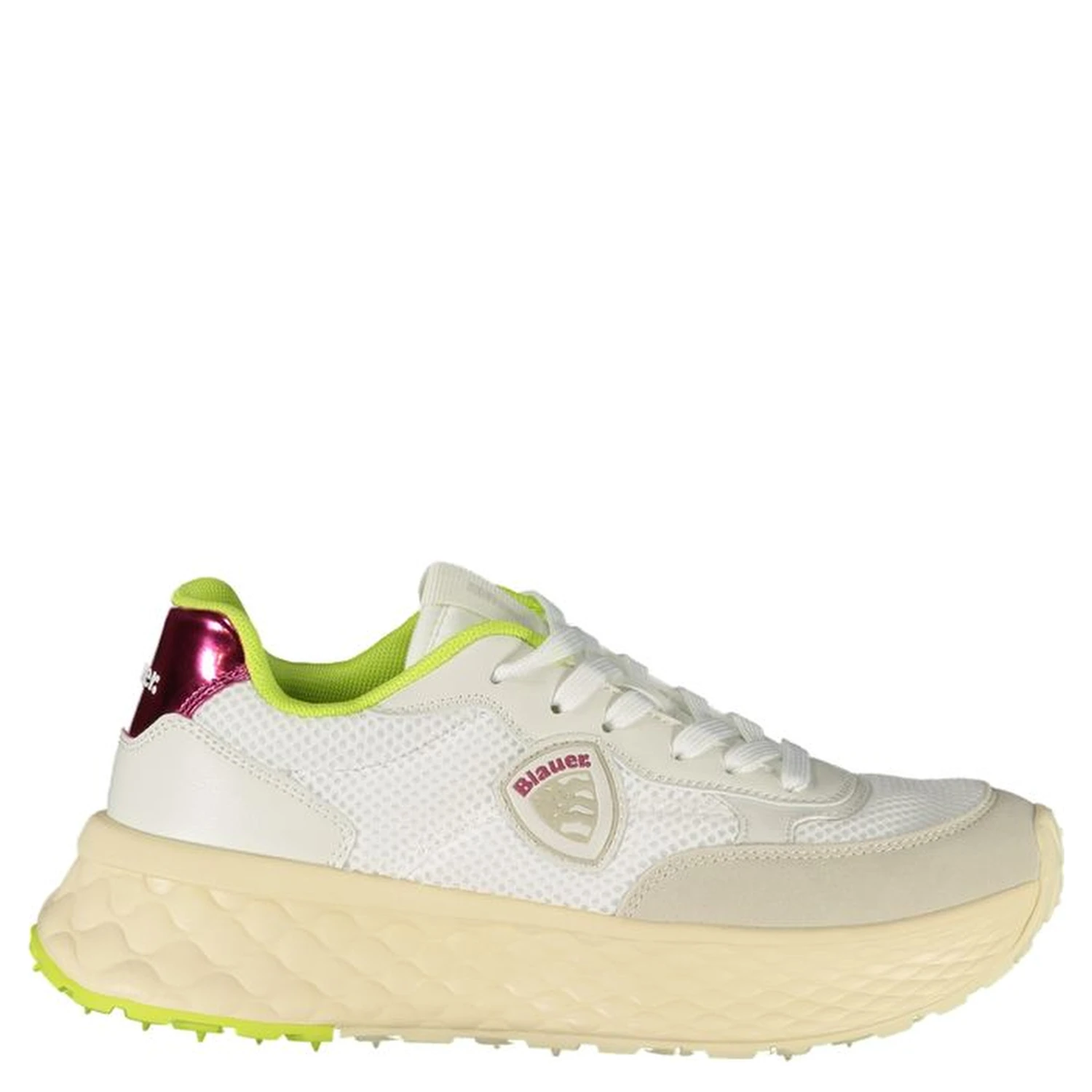 White Polyester Sneaker
