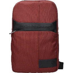 Red Fabric Crossbody Bag