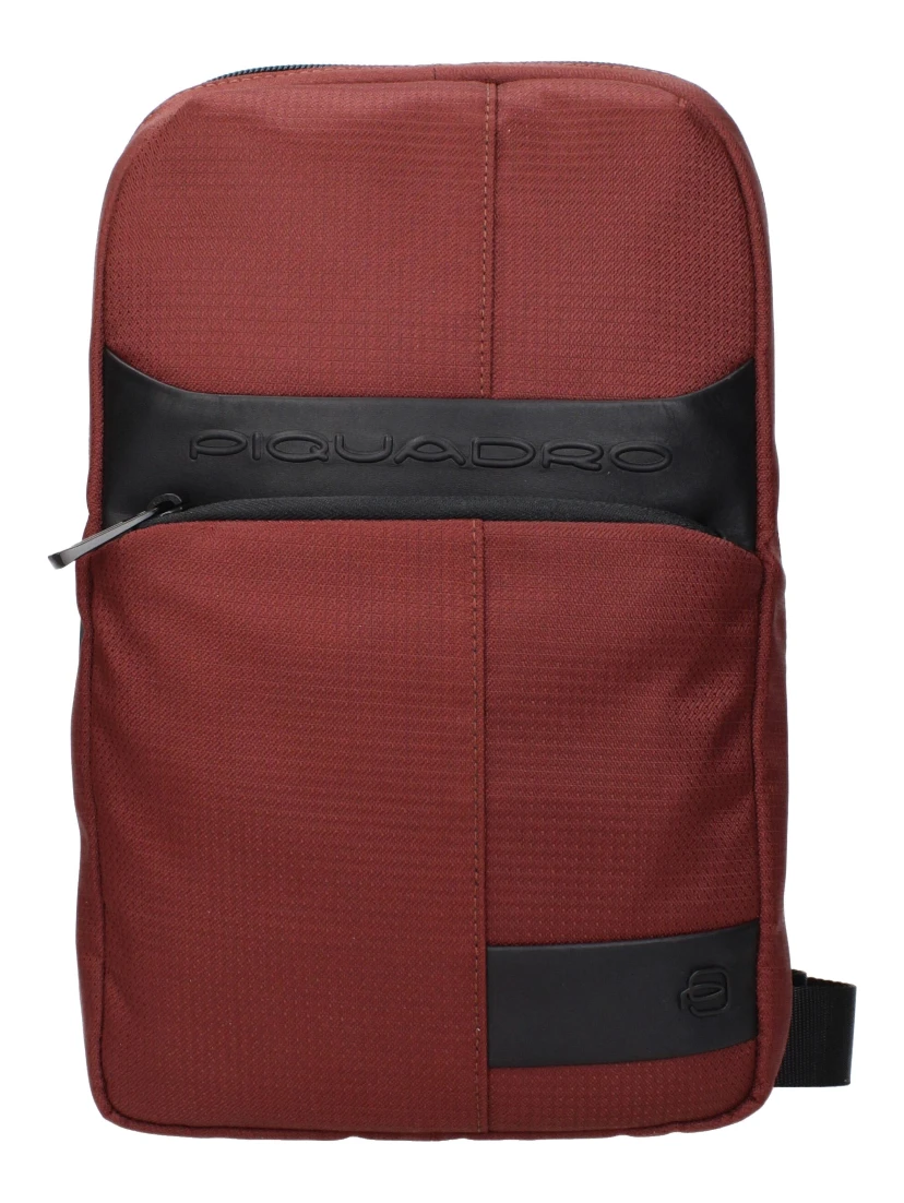 Red Fabric Crossbody Bag