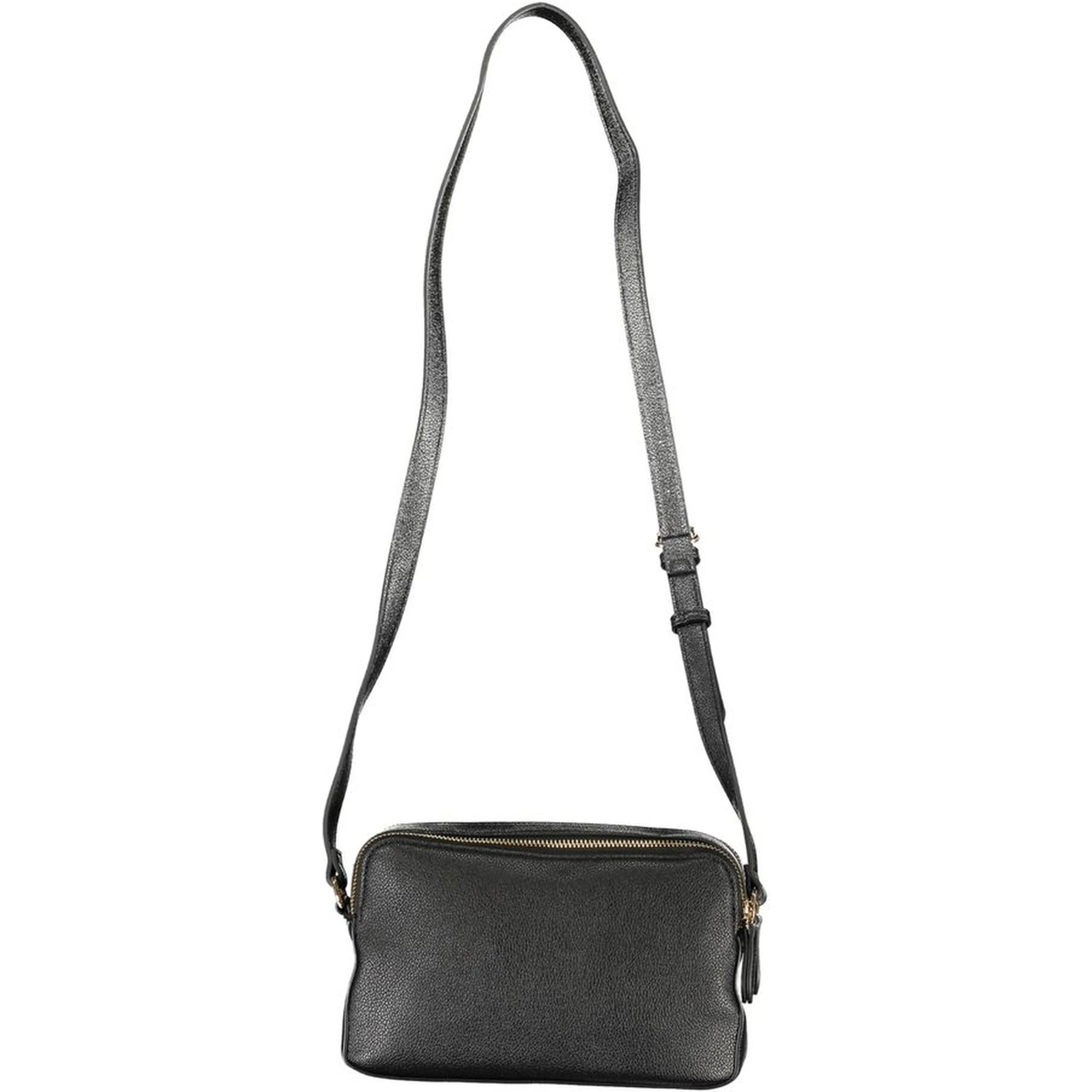 Black Polyethylene Women Handbag