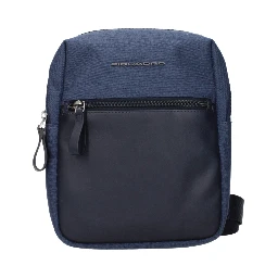 Blue Fabric Crossbody Bag