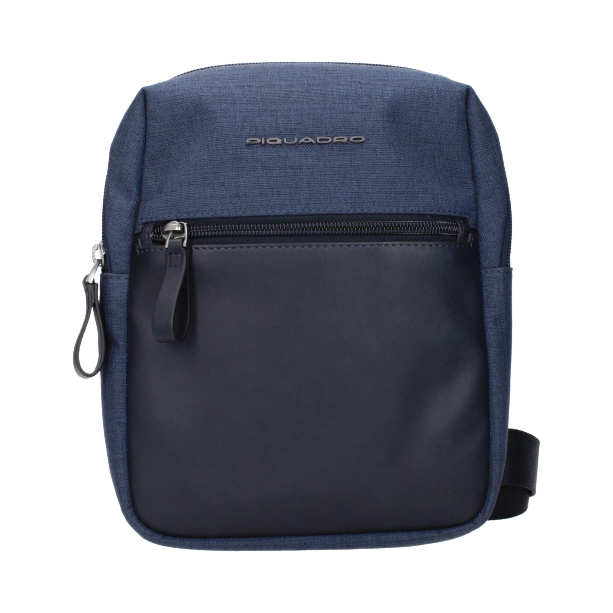 Blue Fabric Crossbody Bag