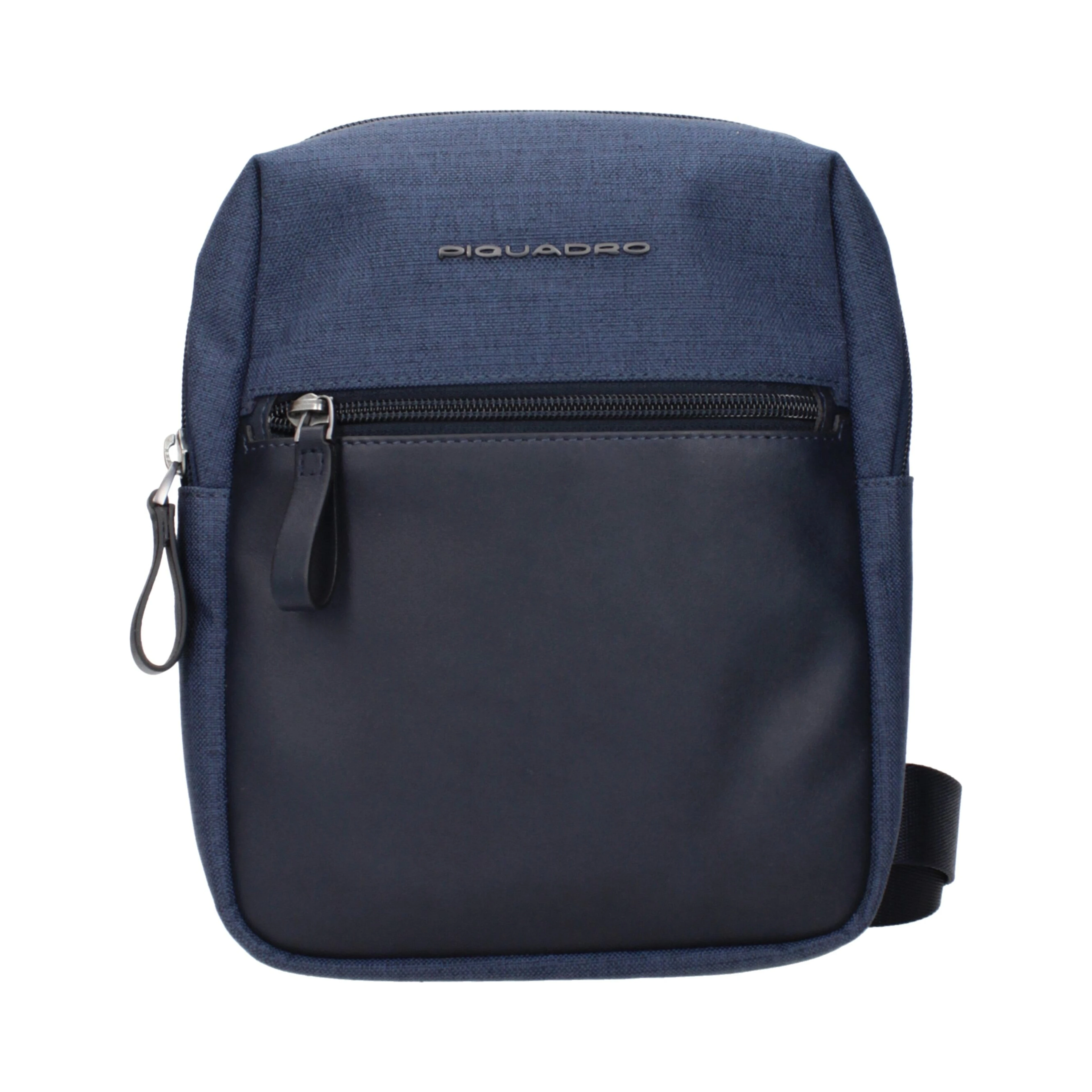 Blue Fabric Crossbody Bag