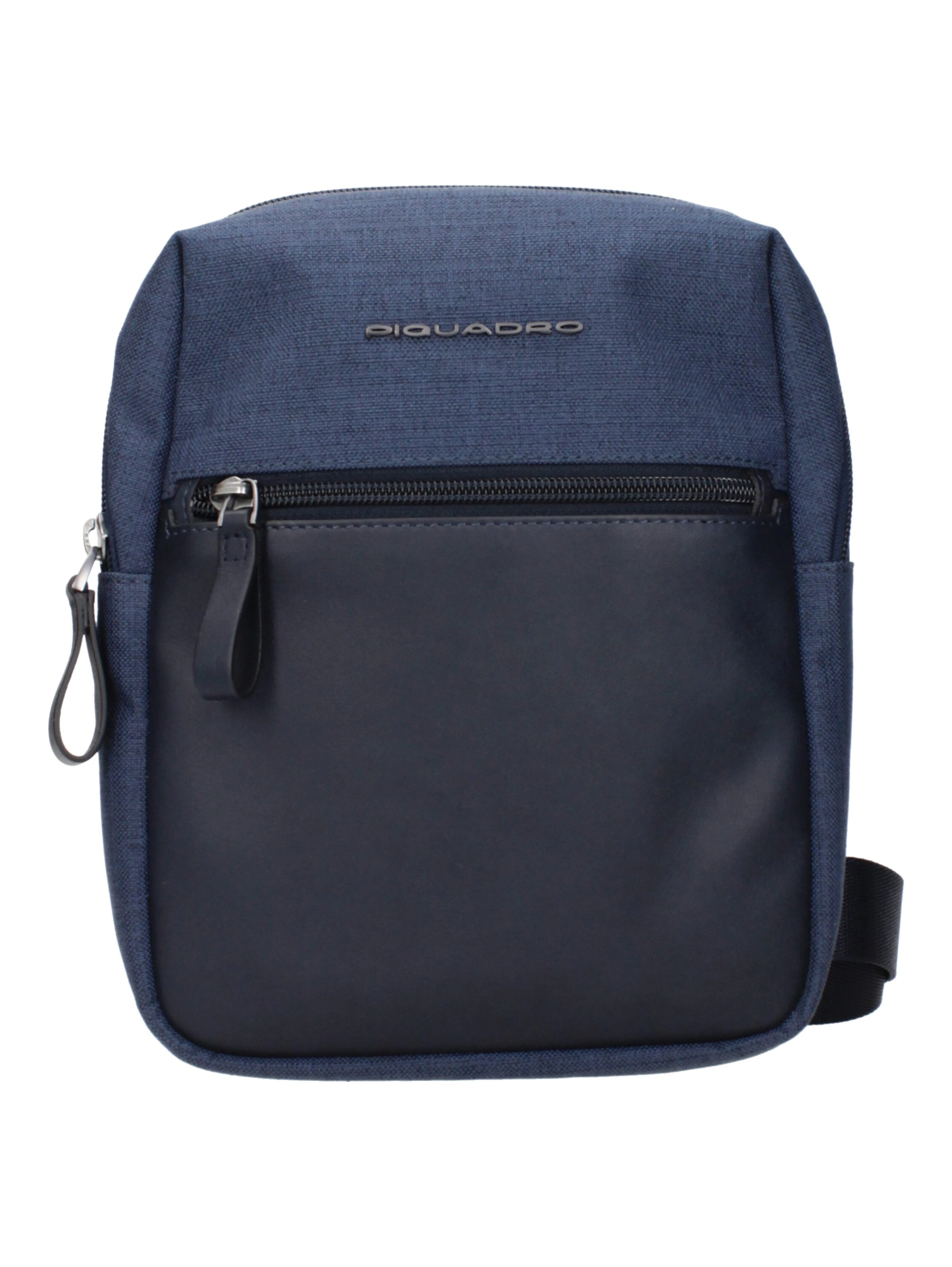 Blue Fabric Crossbody Bag