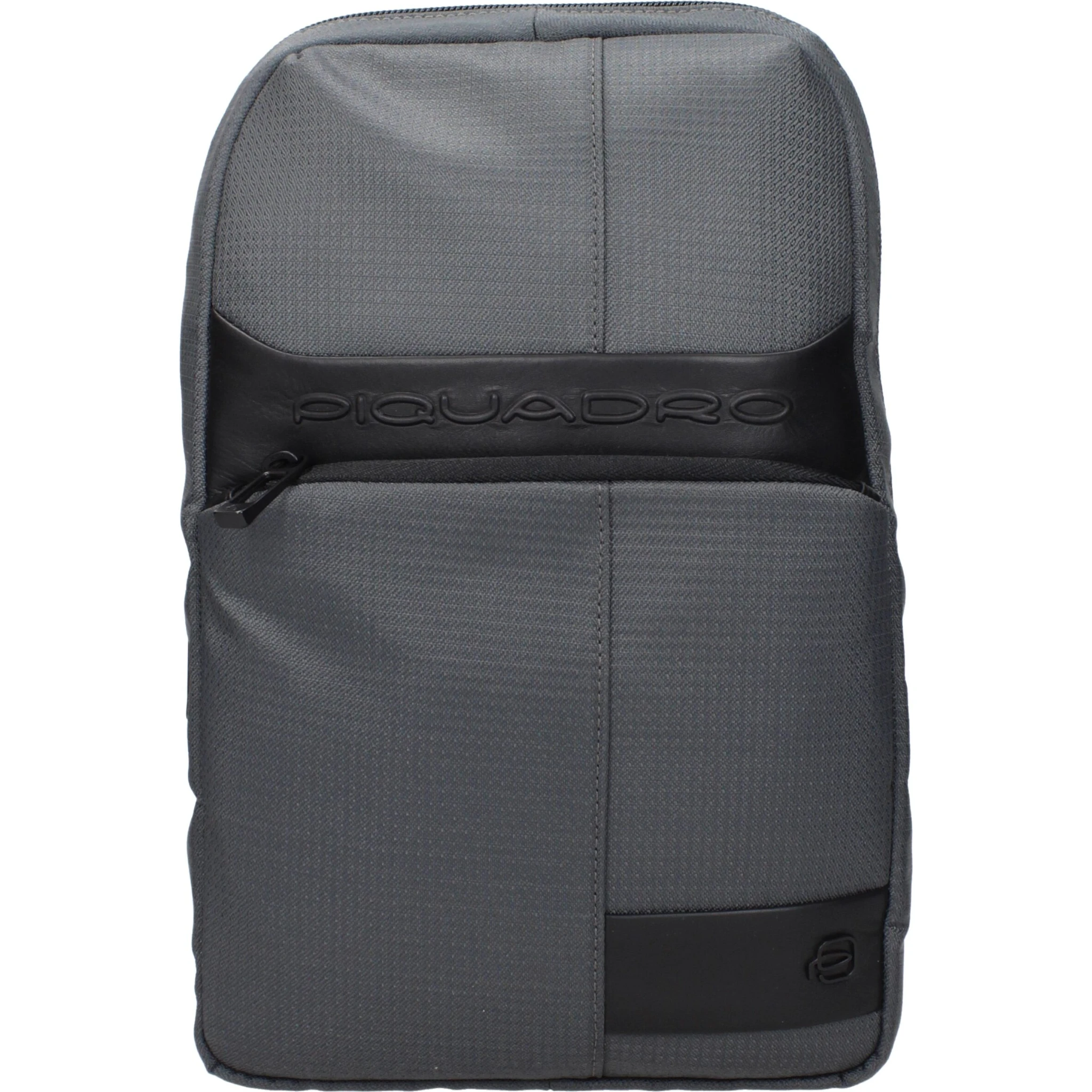 Gray Fabric Crossbody Bag