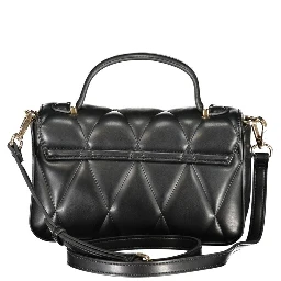 Black Polyethylene Women Handbag