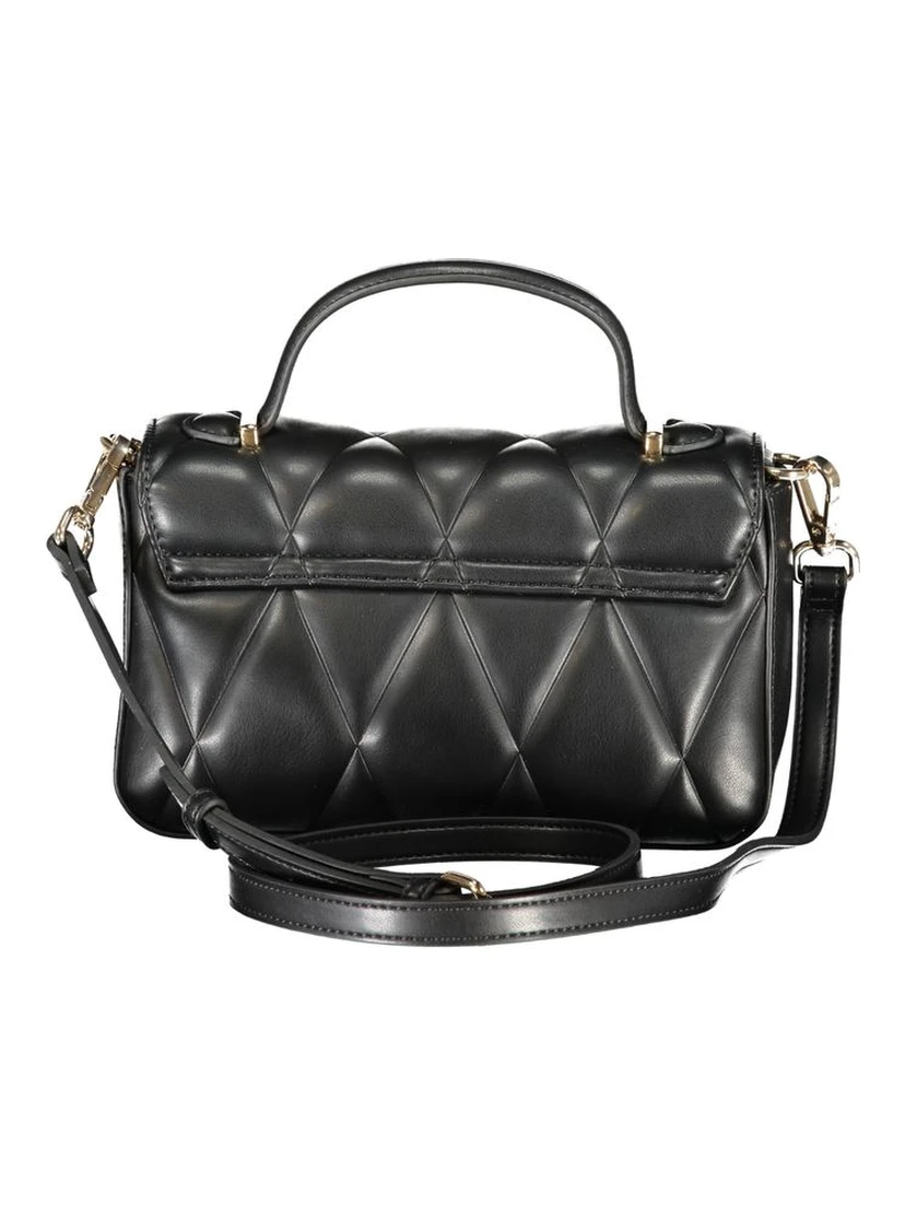 Black Polyethylene Women Handbag