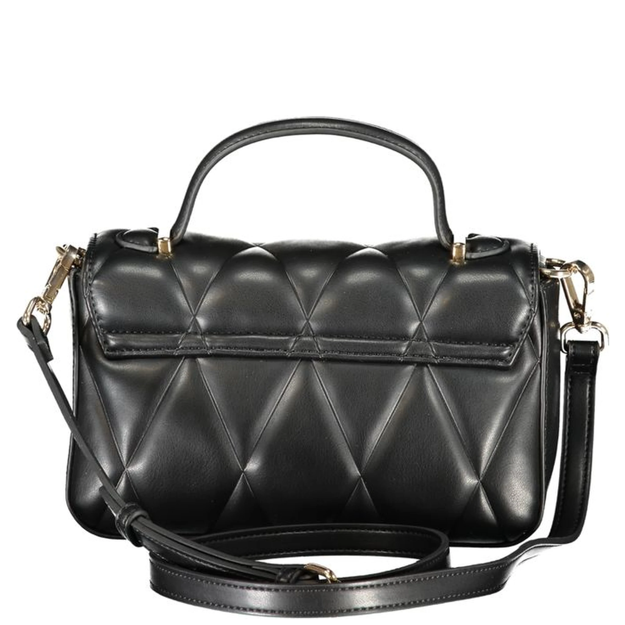 Black Polyethylene Women Handbag