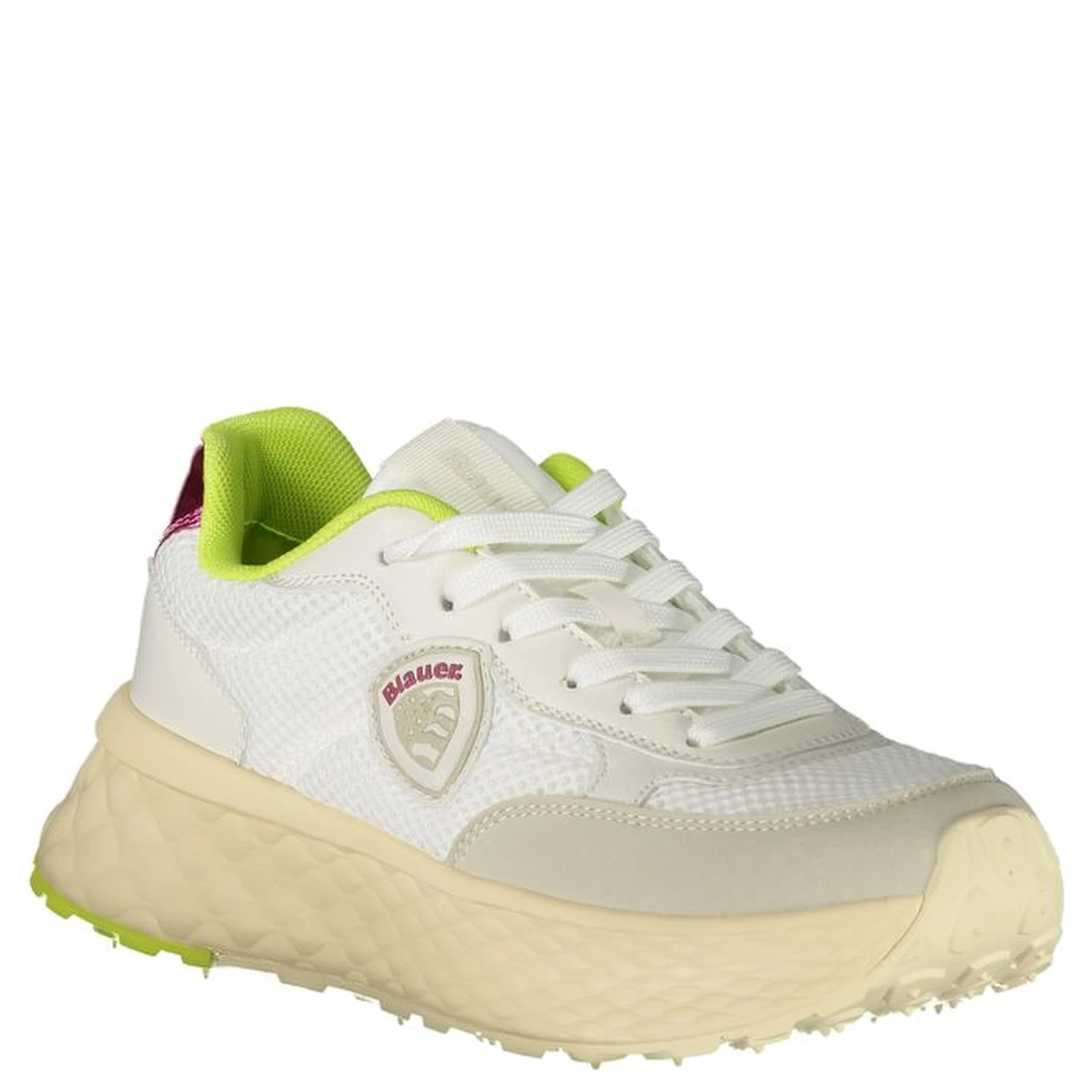 White Polyester Sneaker