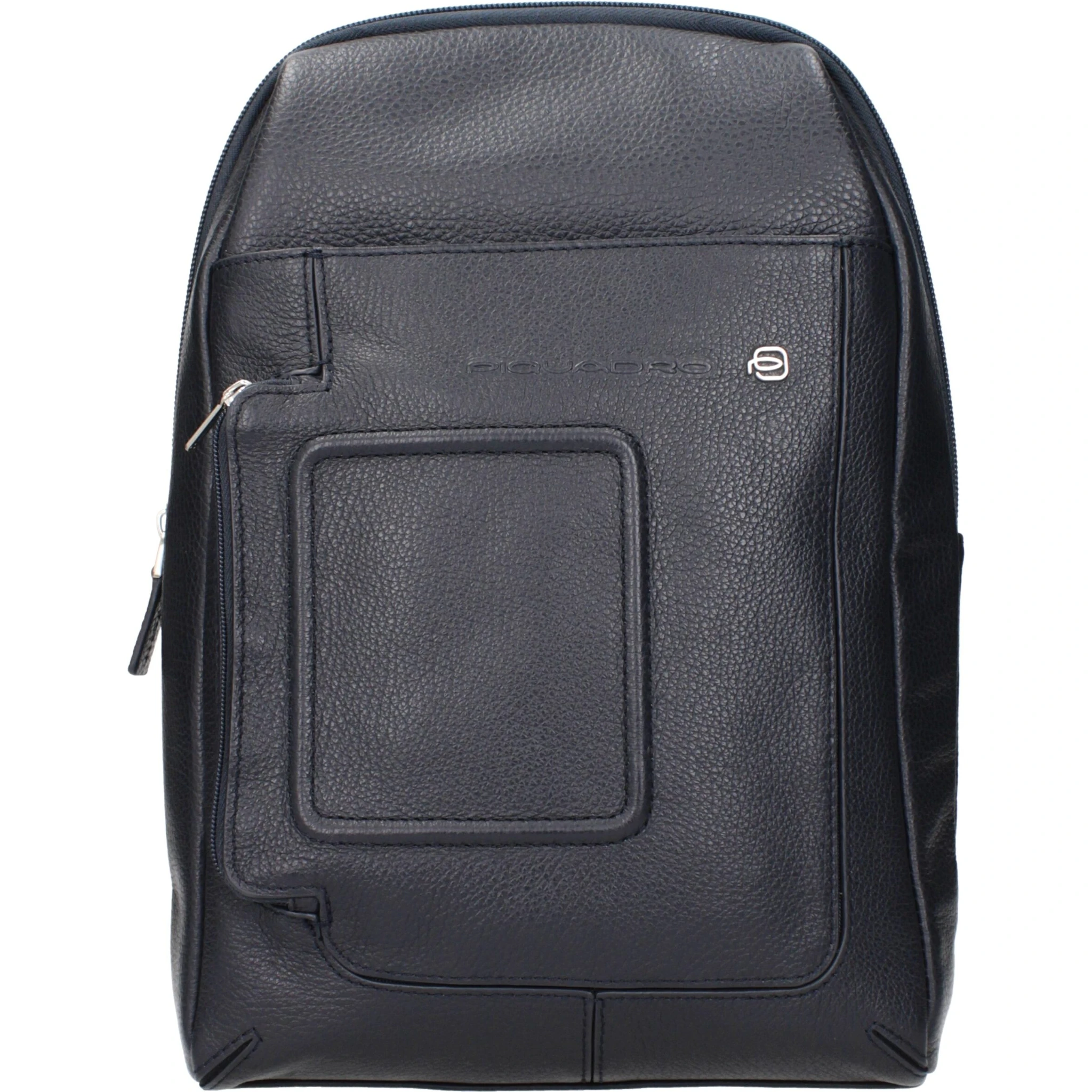 Blue Leather Crossbody Bag