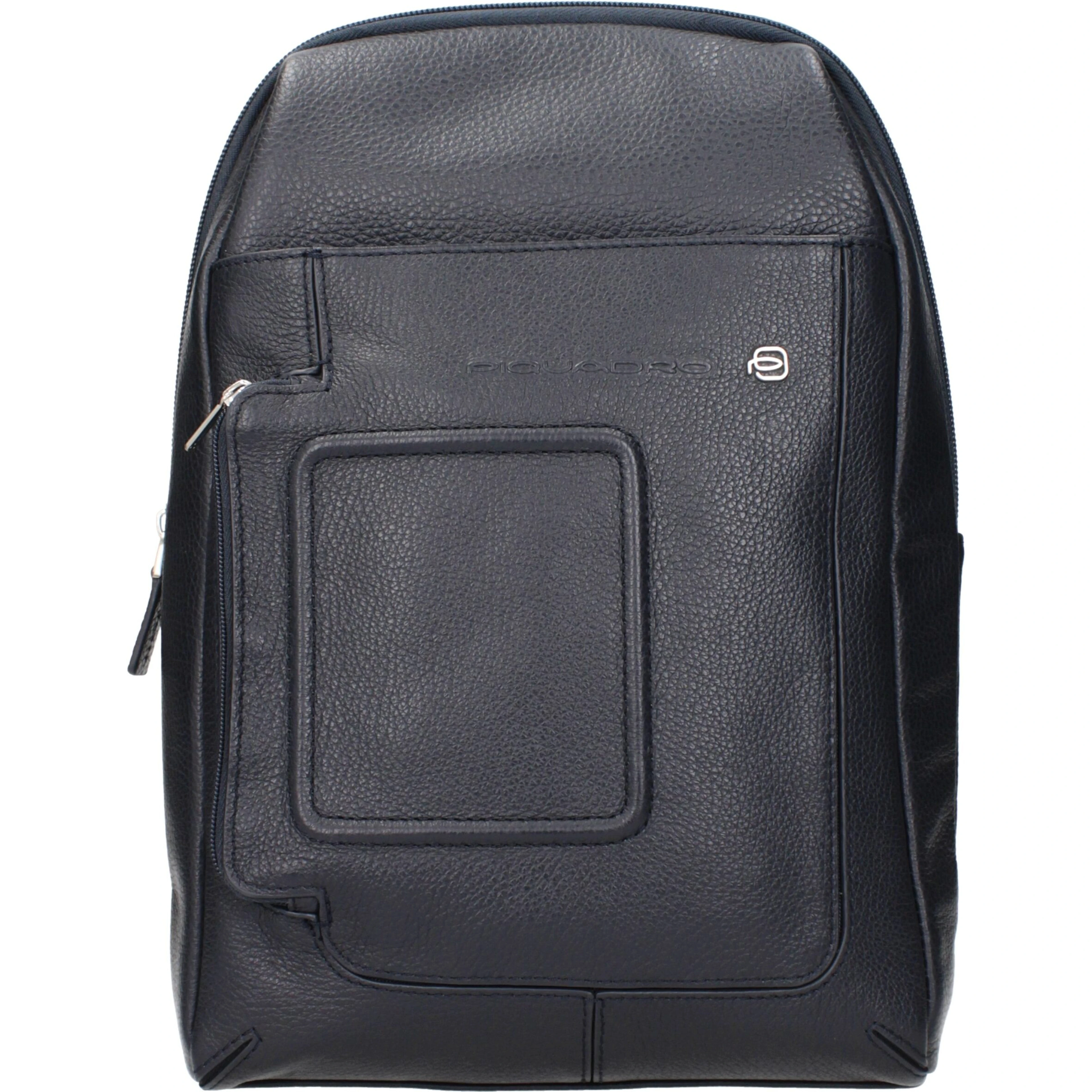 Blue Leather Crossbody Bag