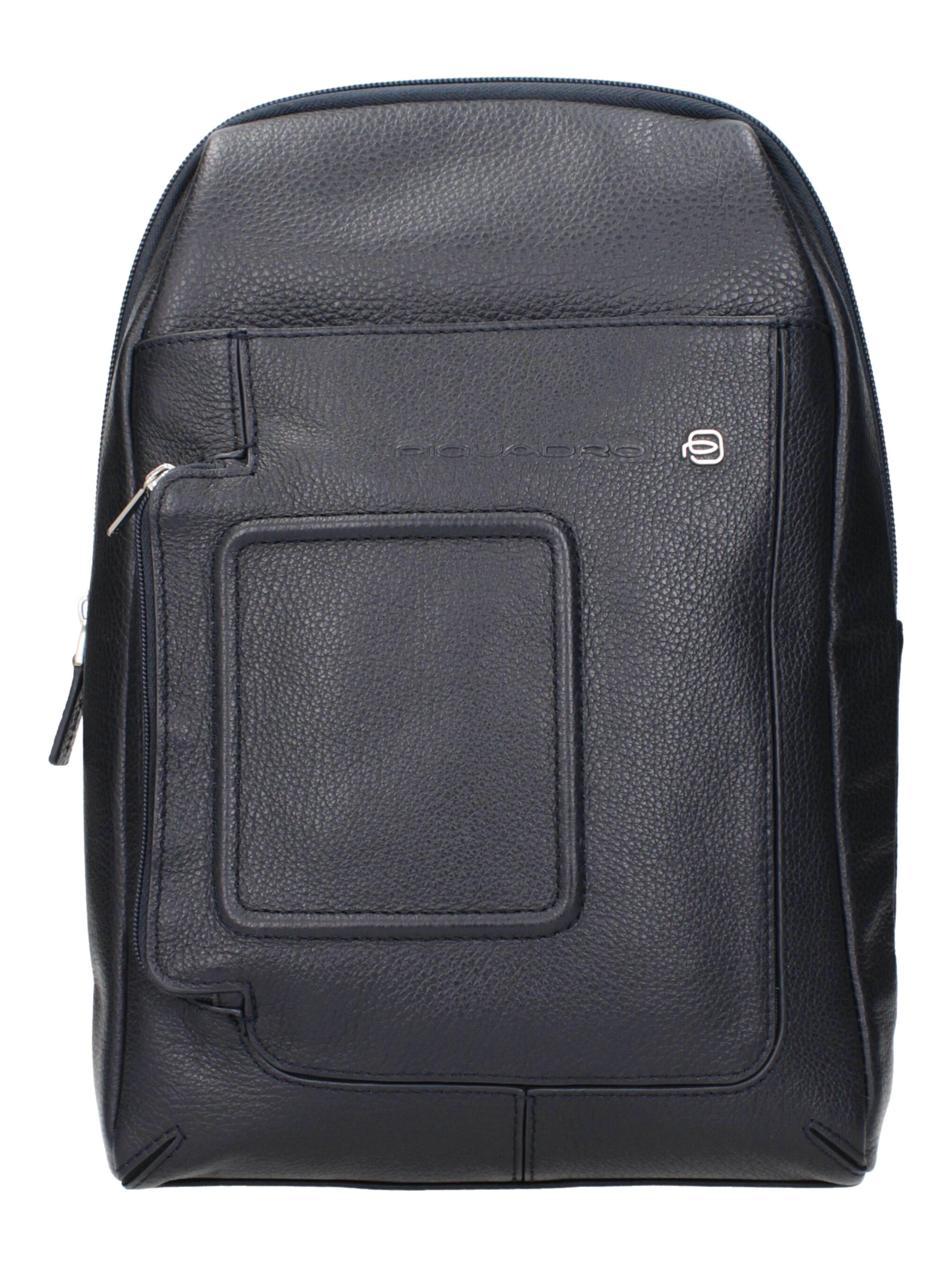 Blue Leather Crossbody Bag