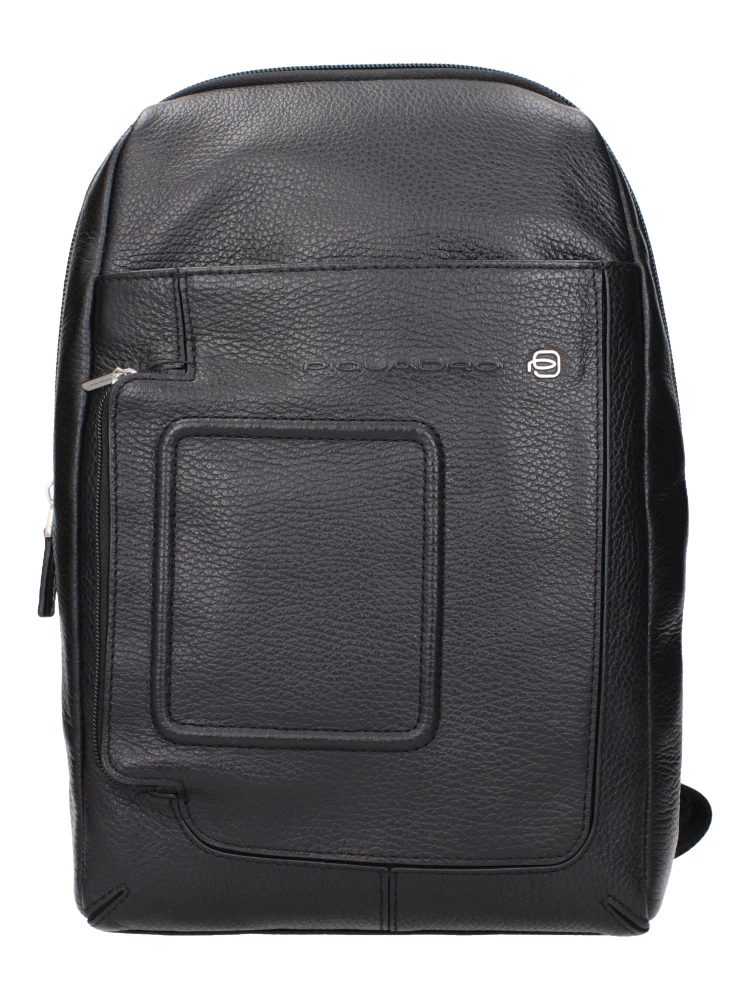 Black Leather Crossbody Bag