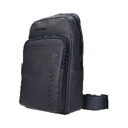 Blue Leather Crossbody Bag