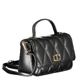 Black Polyethylene Women Handbag