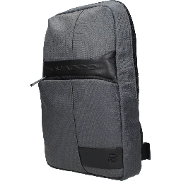 Gray Fabric Crossbody Bag