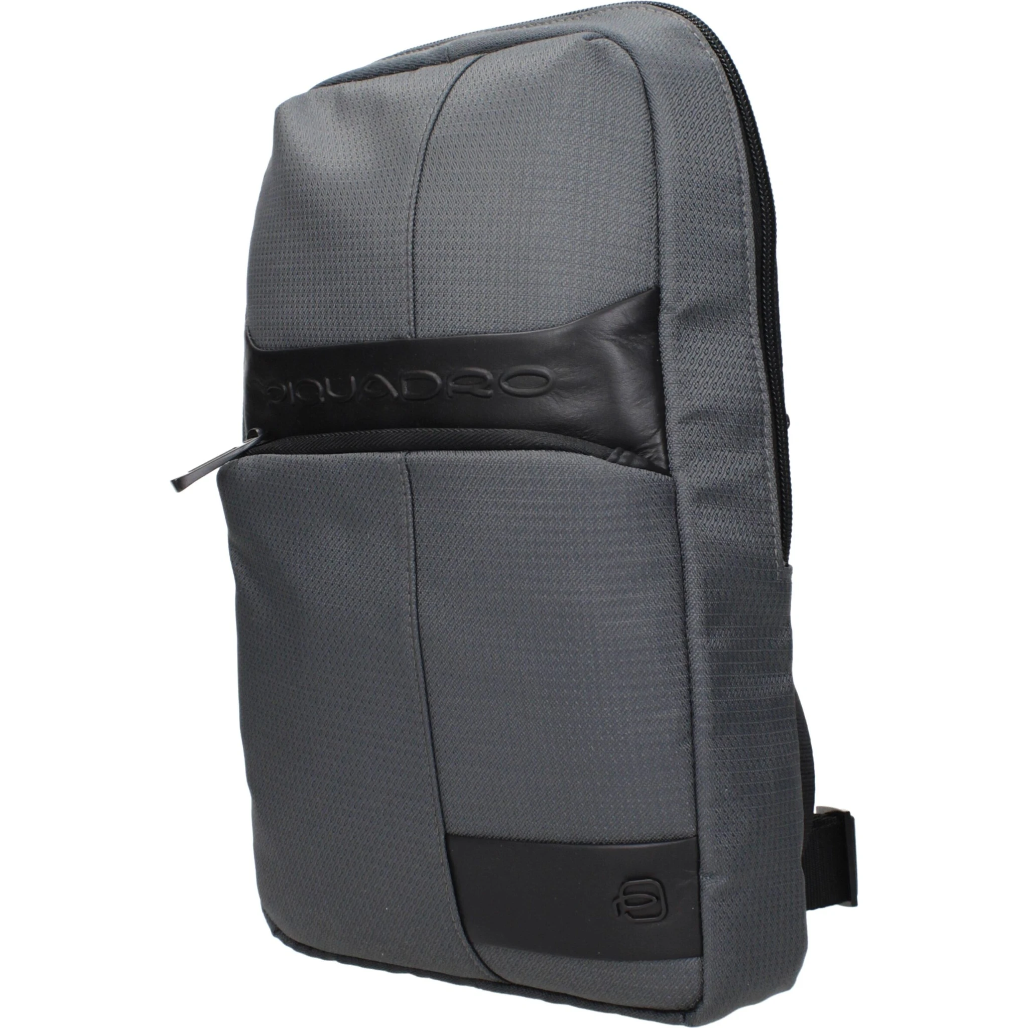 Gray Fabric Crossbody Bag