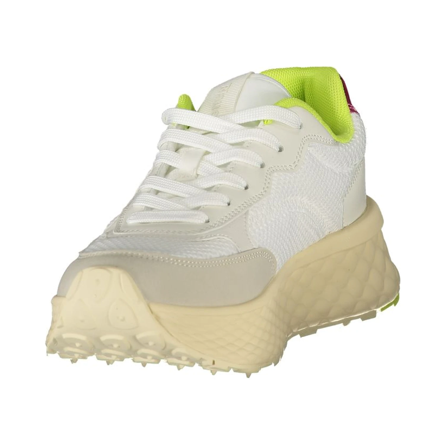 White Polyester Sneaker