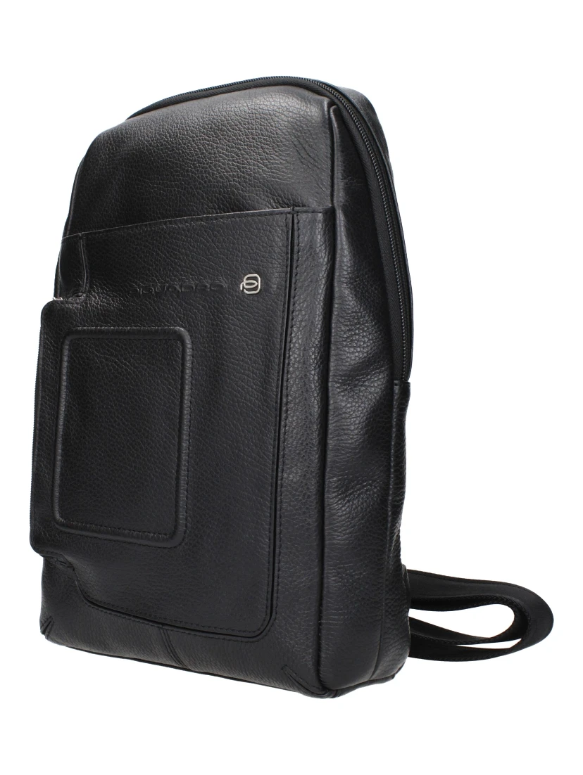 Black Leather Crossbody Bag
