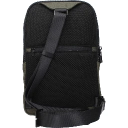 Green Fabric Crossbody Bag