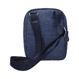 Blue Fabric Crossbody Bag