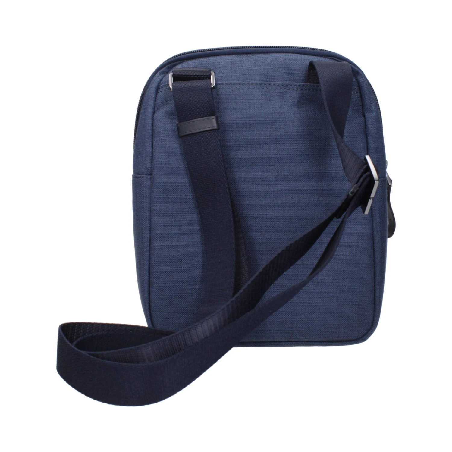 Blue Fabric Crossbody Bag