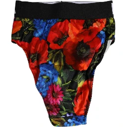 Multicolor Floral Print High Waist Panty Underwear