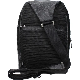 Black Leather Crossbody Bag