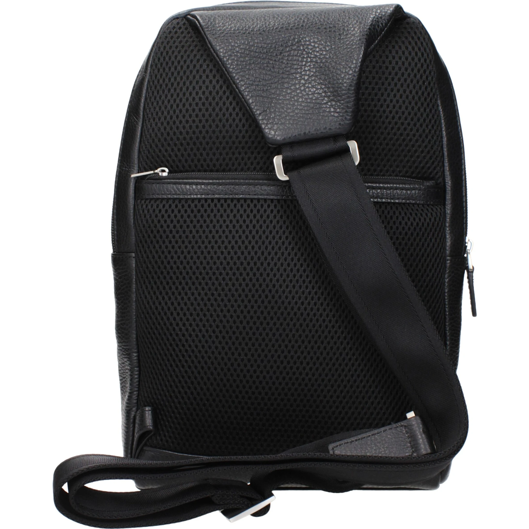 Black Leather Crossbody Bag