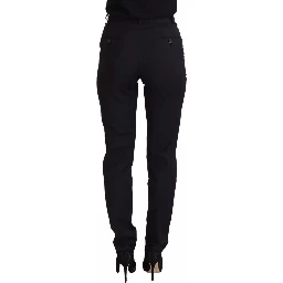 Black High Waist Skinny Trouser STAFF Pants