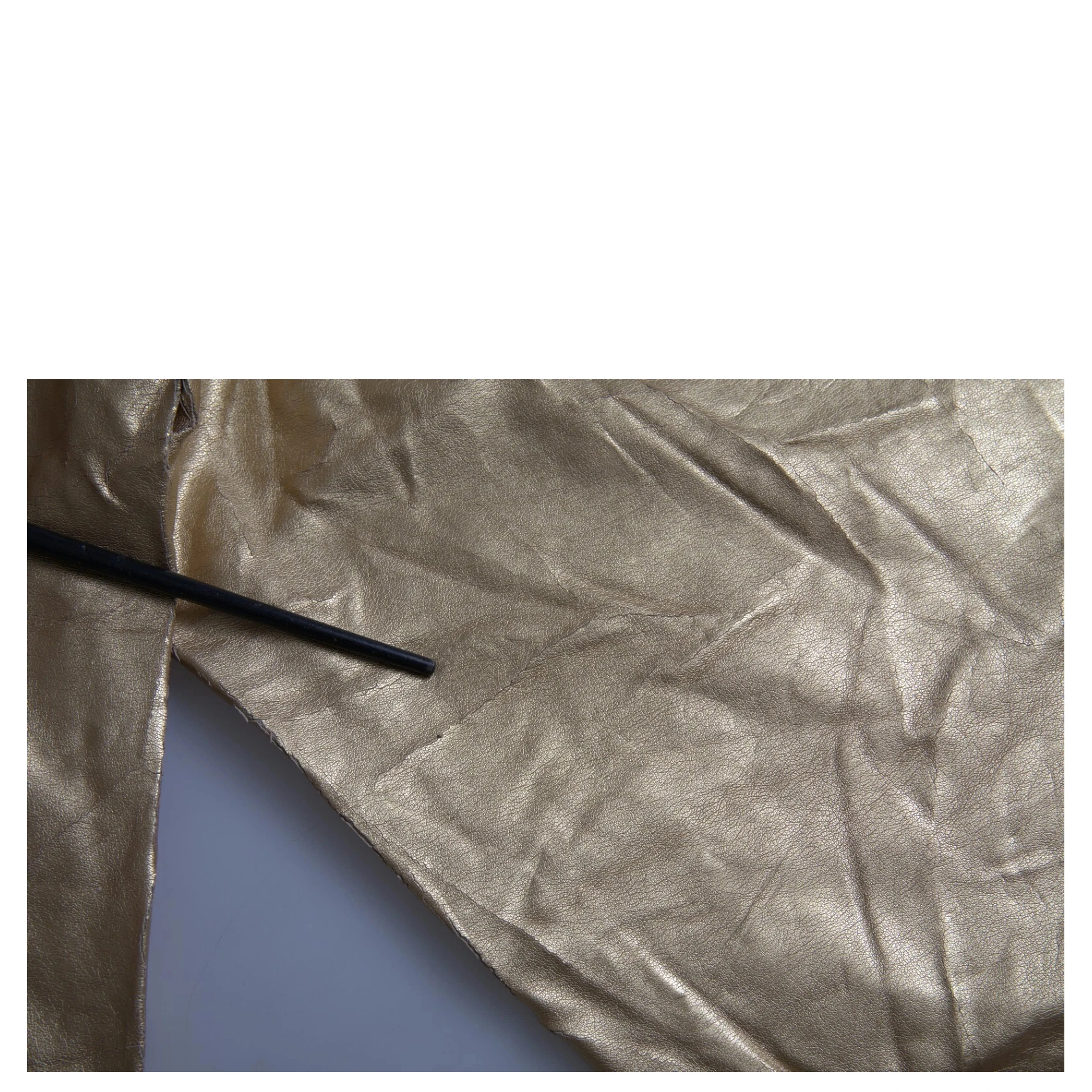 Gold High Waist Skinny Women Metallic Pants