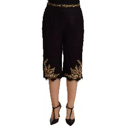 Black Lace Gold Baroque SPECIAL PIECE Shorts