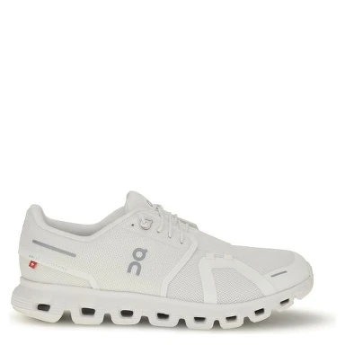 White Recycled Polyester Athletic Sneakers