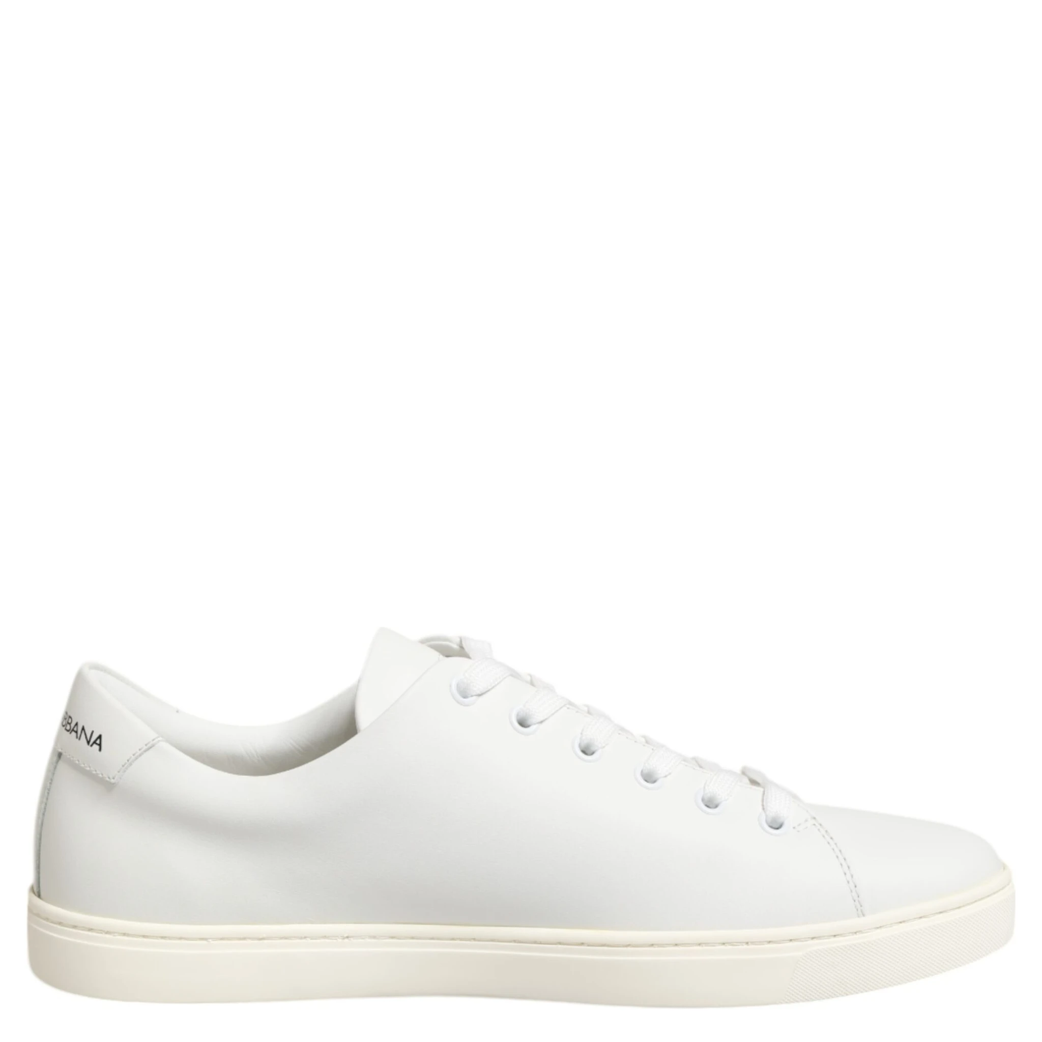 White Leather Sacre Heart Patch Sneakers  Shoes