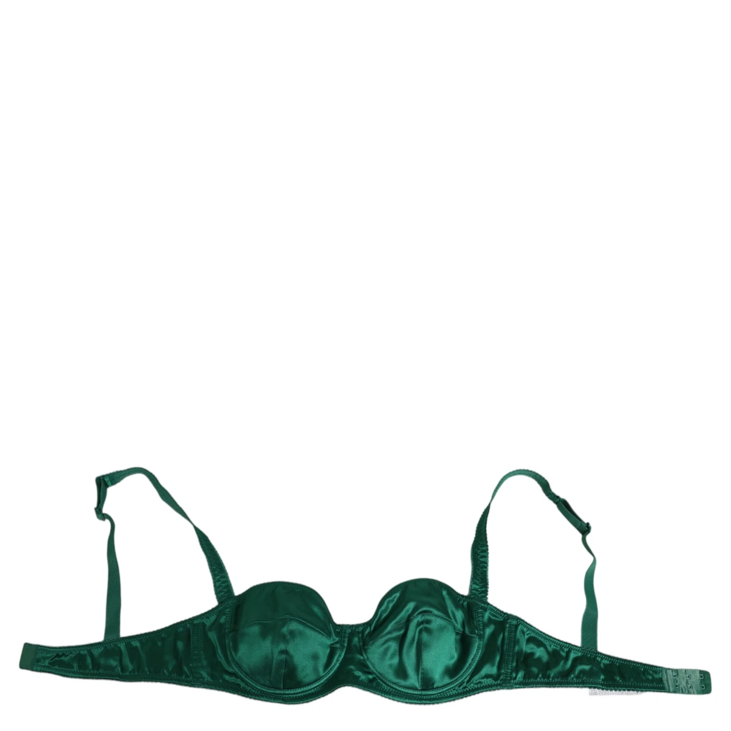 Green Satin Semi-Padded Underwire Musk Underwear