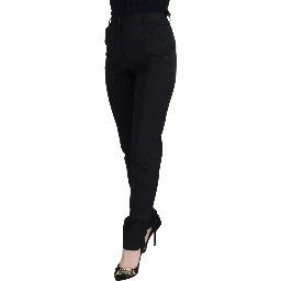 Black High Waist Skinny Trouser STAFF Pants