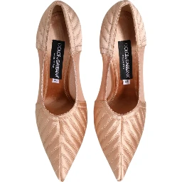 Cipria Nude Satin Mesh Stiletto Pumps Shoes