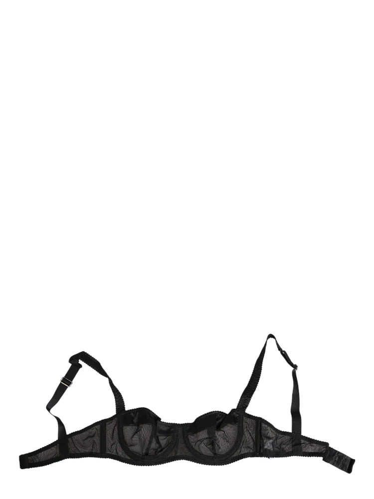 Black Sheer Mesh Underwire Bra  Underwear