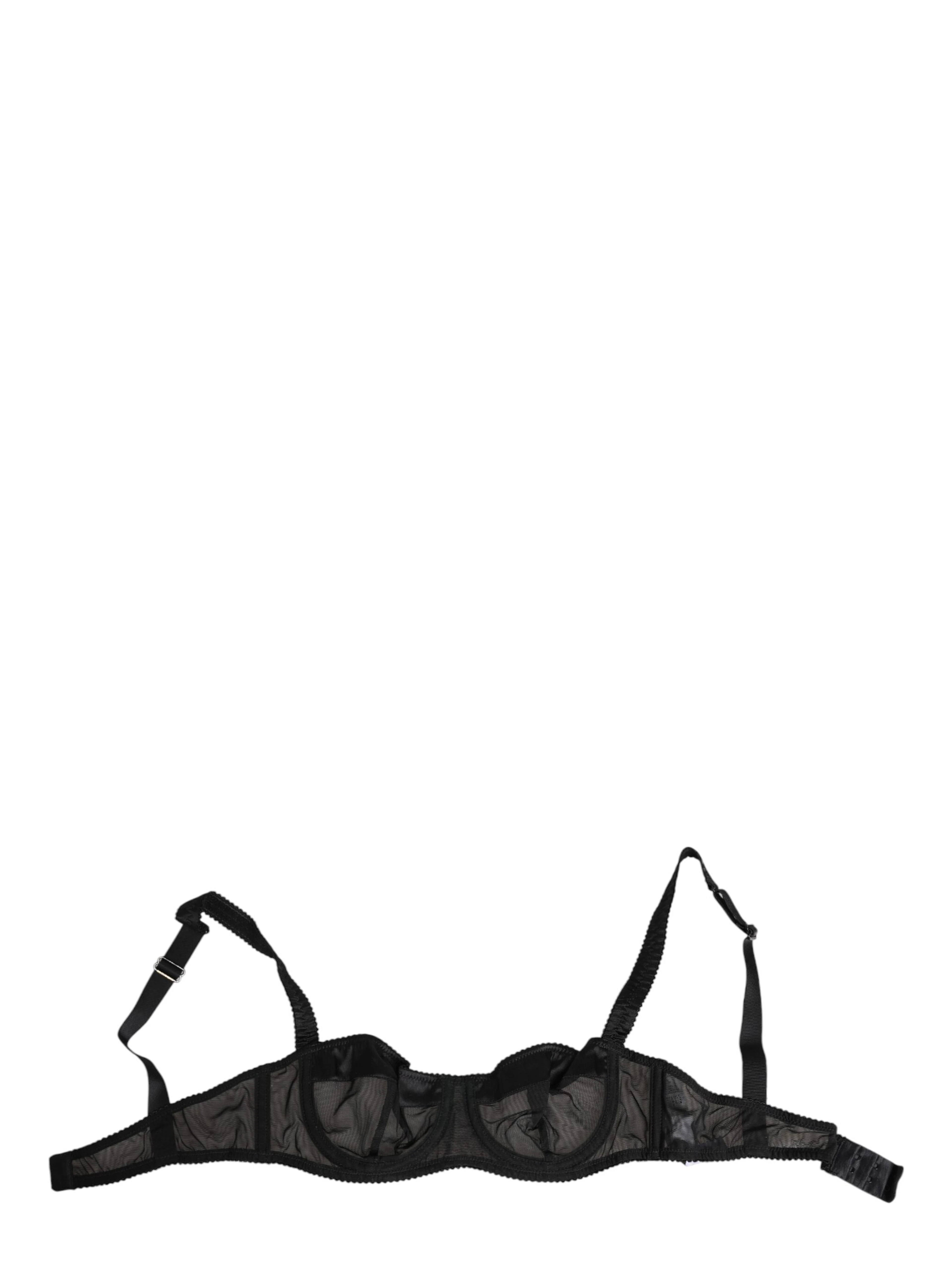 Black Sheer Mesh Underwire Bra  Underwear