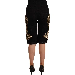 Black Lace Gold Baroque SPECIAL PIECE Shorts