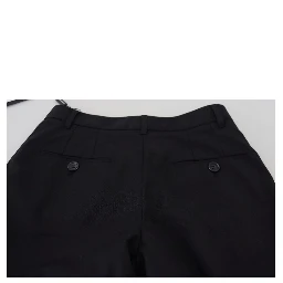 Black High Waist Skinny Trouser STAFF Pants